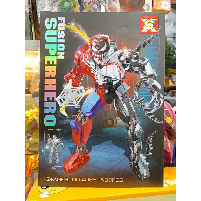 Mã 4085 - Hộp lê gô lắp ghép mô hình Robot SUPER HERO