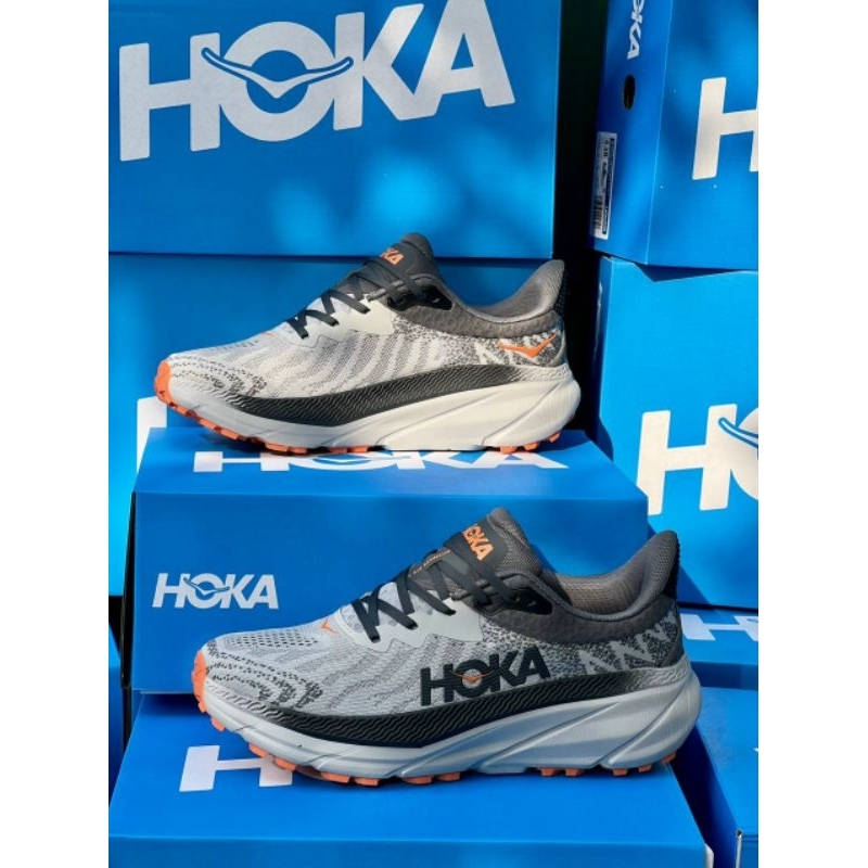 Giày Trail Chạy Bộ Nam Nữ Hoka Challenger Atr 7 ' 1134497 Tặng Kèm Tất Xịn