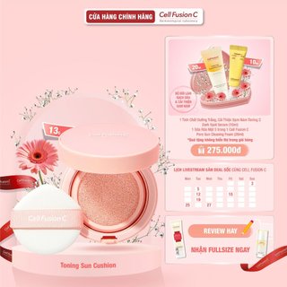  Phấn Nước Chống Nắng Dưỡng Trắng Nâng Tone Da Cell Fusion C Toning Sun Cushion SPF50+/PA++++ (13g)