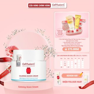 Kem Dưỡng Cấp Ẩm & Giảm Ửng Đỏ, Dịu Da Cell Fusion C Calming Down Cream (50ml)
