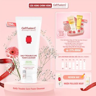 Sữa Rửa Mặt Kiểm Soát Nhờn Mụn Cell Fusion C Daily Trouble Care Foam Cleanser (130ml)