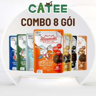 Combo 8 gói pate meowcat cho mèo 70g