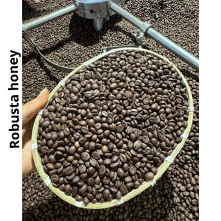 Cà phê Robusta honey nguyên chất rang mộc 100%