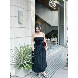 Đầm maxi nhúng ngực🌷