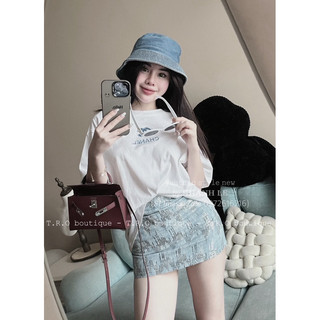 Set áo chnl chân váy nhũ hàng QCCC