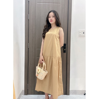Váy maxi xuông đuôi cá đỏ sát nách