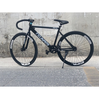 Xe Đạp Fixed Gear & Single Speed, Đen Bóng - Vành 4 Phân Đen ( KÈM STRAP )