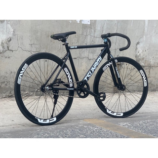 Xe Đạp Fixed Gear & Single Speed, Đen Bóng - Vành 4 Phân Đen ( KÈM STRAP )