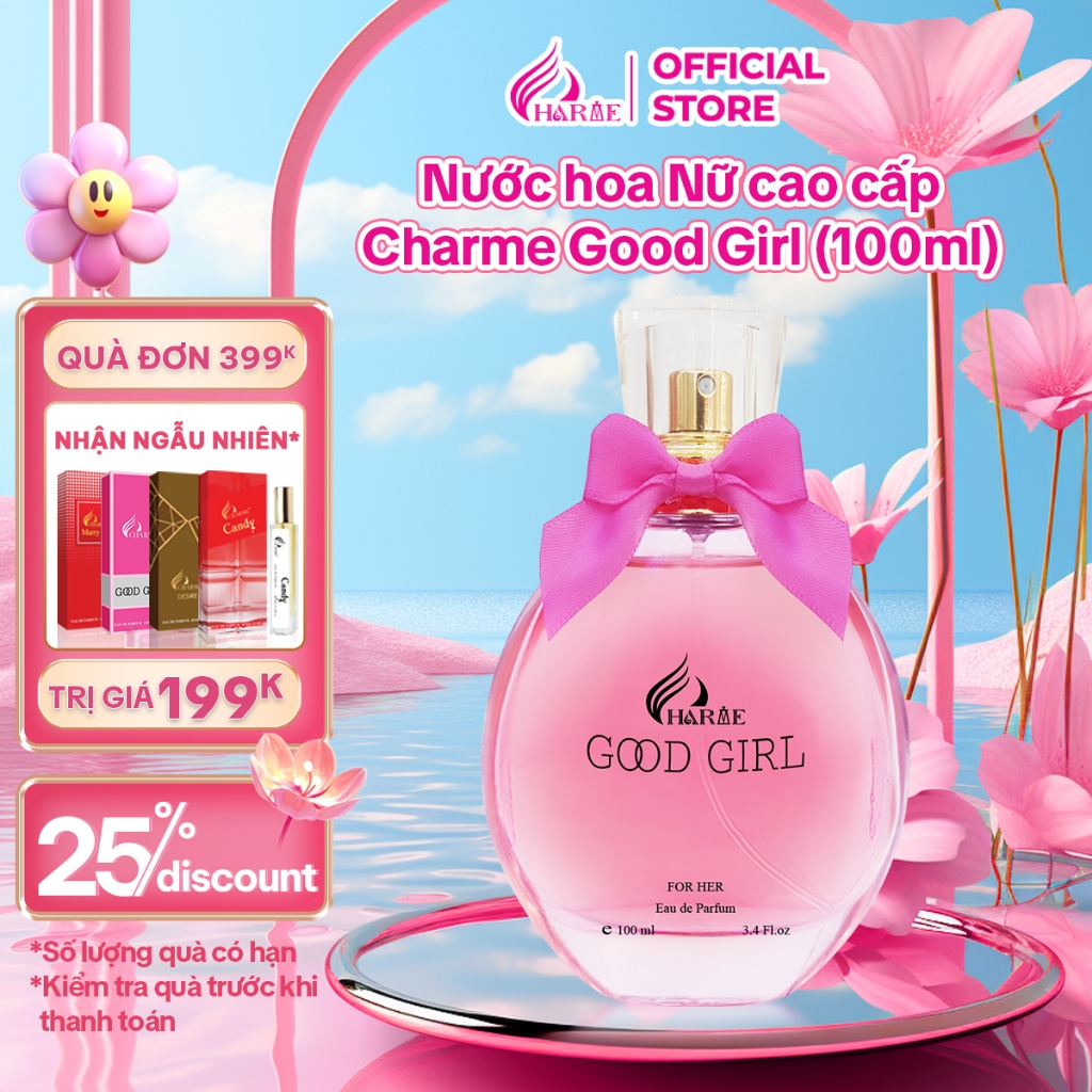 Nước Hoa Nữ Goodgirl Charme Chính Hãng Đem Đến Cảm Giác Ly Kỳ Huyền Bí Lưu Hương Lâu Trên 8 Tiếng Chai 100Ml