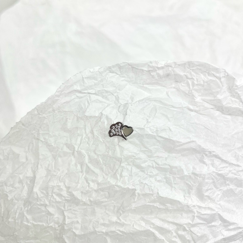 Khuyên Tai Titan Đá Tim Lá (F136) • Lamontshop