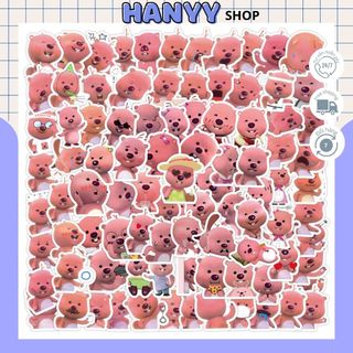 Set 100 Sticker Loopy, Nhãn Dán Trang Trí Góc Học Tập, Vali Mũ Bảo Hiểm, Laptop, Phụ Kiện Dễ Thương