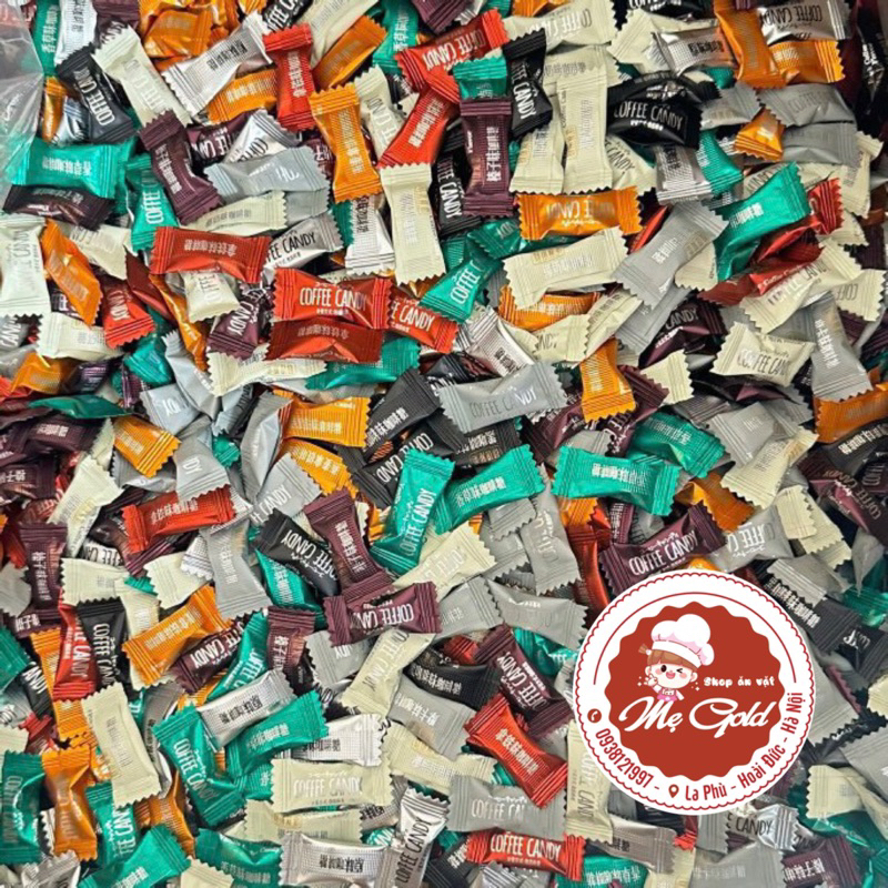 Kẹo cà phê không đường, kẹo ngậm cafe ăn kiêng Coffee Candy các vị