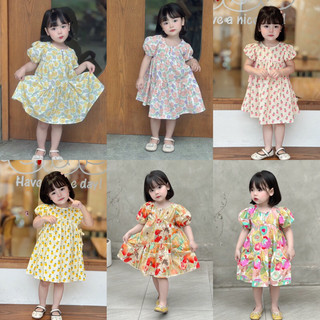 Váy hè cộc tay chất mỏng mát cho bé gái 1-6 tuổi ( Mã 013, 021)