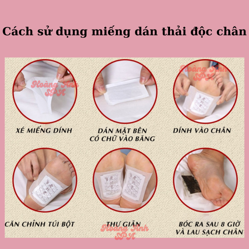 Hộp 50 miếng dán thải độc bàn chân | Miếng dán bàn chân thải độc Ông Lão Bắc Kinh