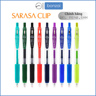 Bút gel SARASA CLIP JJ15 viết trơn êm nhiều màu ngòi 0.5mm (Hàng Chính Hãng).