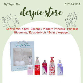 Nước hoa nữ lanvin các mùi : jeanne / modern princess / eclat de nuit / eclat d'arpege ... edp