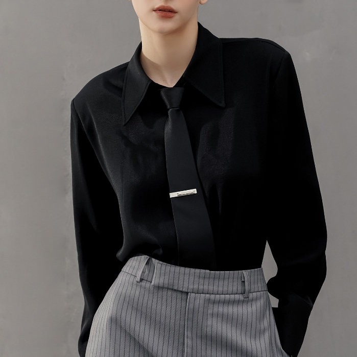 Cà vạt nữ Onetone màu đen