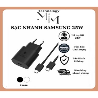 Bộ sạc samsung siêu nhanh 25w type c to type c - sạc nhanh cho note 10, note 10 plus, s20, s22, s22 ultra