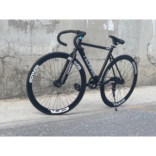 Xe Đạp Fixed Gear & Single Speed, Đen Bóng - Vành 4 Phân Đen ( KÈM STRAP )