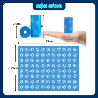 [Combo 3] Cuộn Túi Rác Đựng Phân Chó Mèo (15 túi/cuộn)