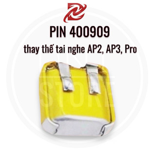 Pin Li-Po 3.7V 400909 25mAh (Lithium Polyme) cho tai nghe Bluetooth sạc