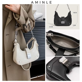Túi Xách Da Màu Bóng Phối Dây Xích Nhỏ Sang Trọng Thời Trang Cho Nữ chất lượng cao Túi Đeo Vai