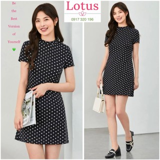 Đầm chấm bi đẹp, tôn dáng/ váy polka dot xinh sang/ thời trang tối giản minimalism thanh lịch, duyên dáng
