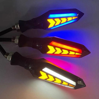 Xi nhan led hiệu ứng nước chảy 12v xe máy xe điện sáng 2 mặt
