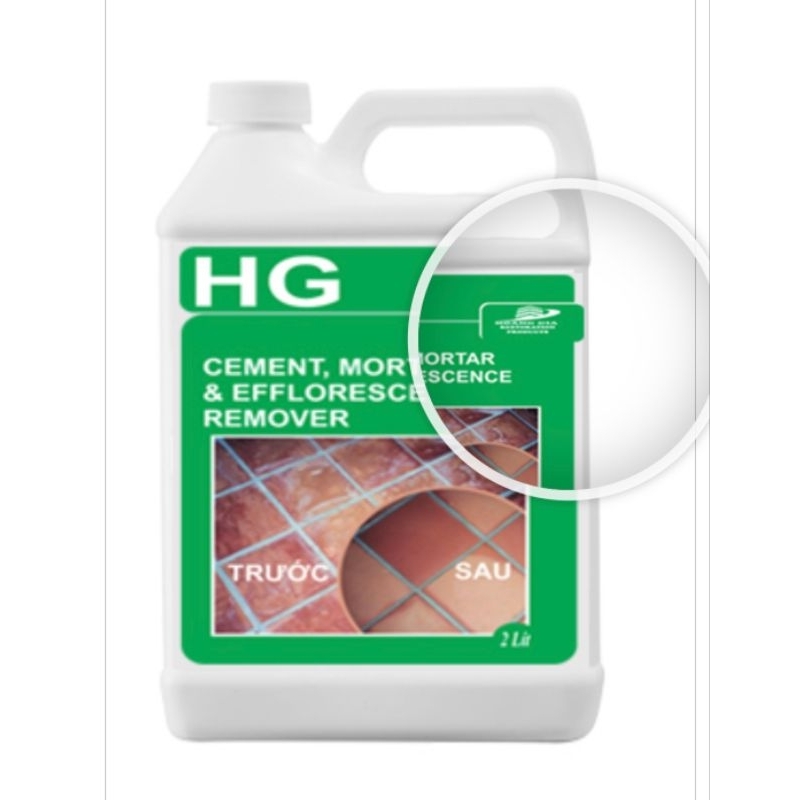 HG cement, mortar efflorescence remover 2L TẨY Xi măng / Vữa / Chất tẩy gạch màu, gạch lát nền
