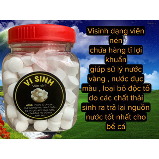 vi sinh dạng viên nén - Thải độc khử clo hỗ trợ lọc nước giúp làm trong nước mang lại môi trường sống tốt nhất cho bể cá