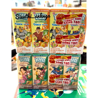 Lốc 4 Hộp Sữa Kun Socola Lúa Mạch / Cam Có Thạch 170ml