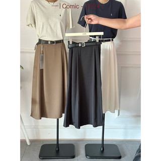 Chân váy xếp ly kèm belt Comic
