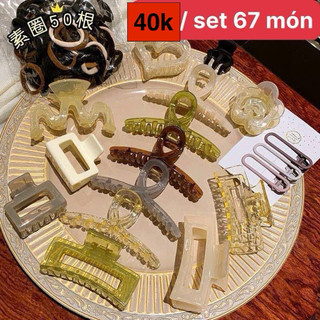 Set kẹp tóc 67 món set 67 kẹp tóc càng cua hàn quốc cho nàng