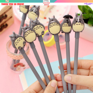Bút nước Totoro, viết mực đen - bút gel nước mực đen_văn phong phẩm giá rẻ