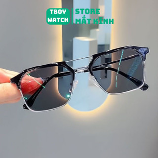 Mắt kính nam nữ đổi màu khi ra nắng SWINTA G679 thời trang hàn quốc gọng kim loại, chống UV400 chống ánh sáng xanh