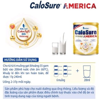 [ HSD 2026 - Quét Mã QR tích xu] Sữa bột Calosure America 800g