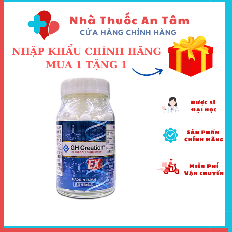 NHẬP KHẨU CHÍNH HÃNG Viên uống hỗ trợ chiều cao GH Creation EX+ 270 viên