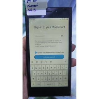 xác điện thoại Xiaomi mi 3 bị micloud