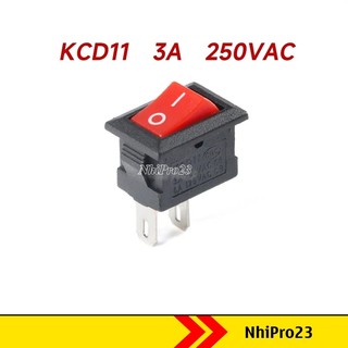 Công tắc bập bênh 3a 250v kcd11-11 10x15mm
