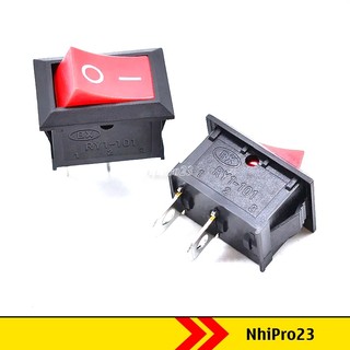 Công tắc bập bênh 6a 250v kcd1-101 21x15mm