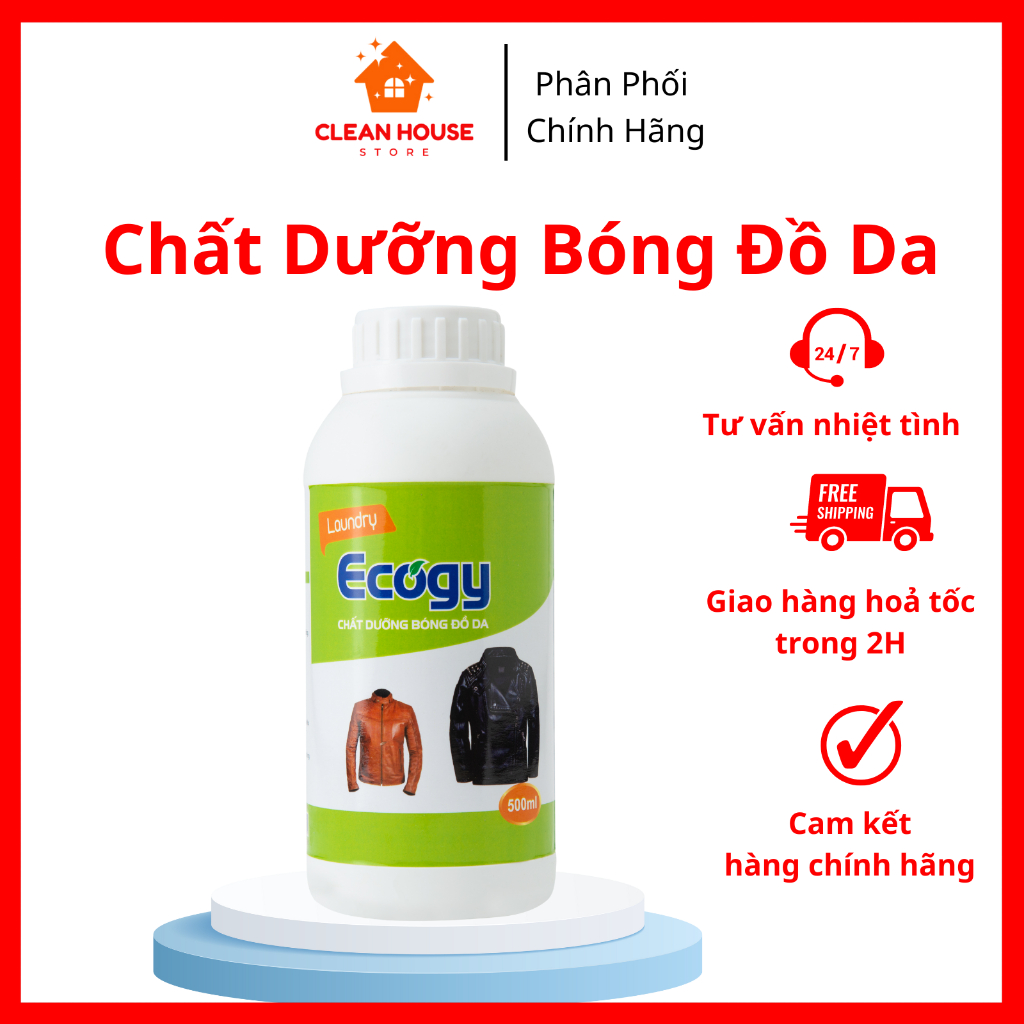 Chất dưỡng bóng đồ da chuyên dụng Ecogy làm bóng đồ da đơn giản, hiệu quả
