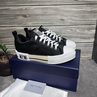 Giày d.r đen vải canvas cao cấp hàng quảng châu full box