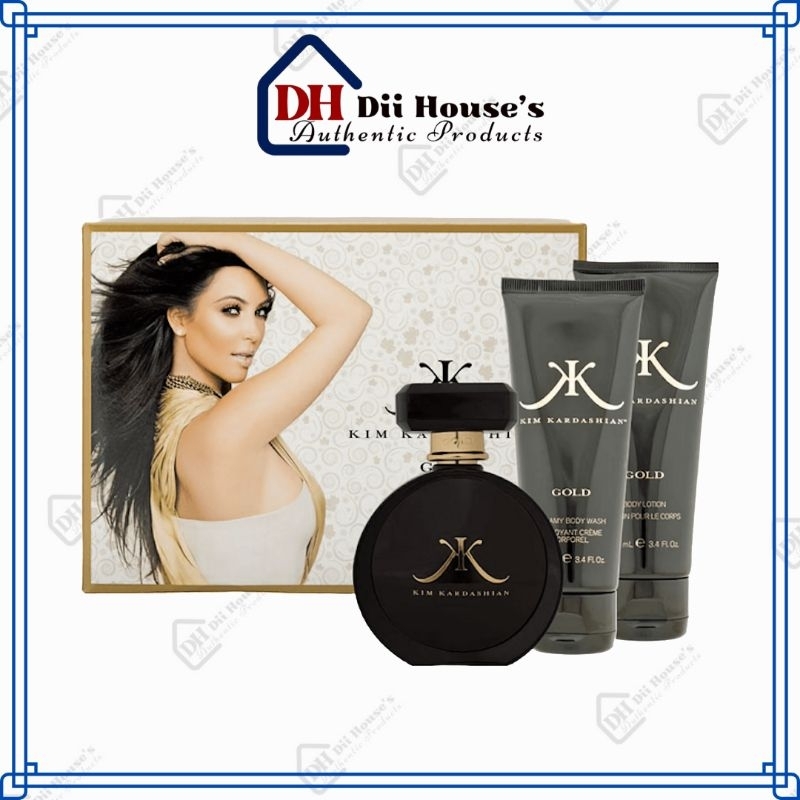 Set Nước Hoa Nữ Kim Kardashian Gold (Nước Hoa 100ml + Body Lotion 100ml + Cream Body Wash 100ml).