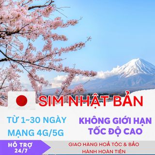 Sim Nhật Bản Du Lịch 3 4 5 6 7 8 10 14 Ngày Không Giới Hạn Dung Lượng Tốc Độ Cao 4G Mạng Nhanh Nhất SOFTBANK
