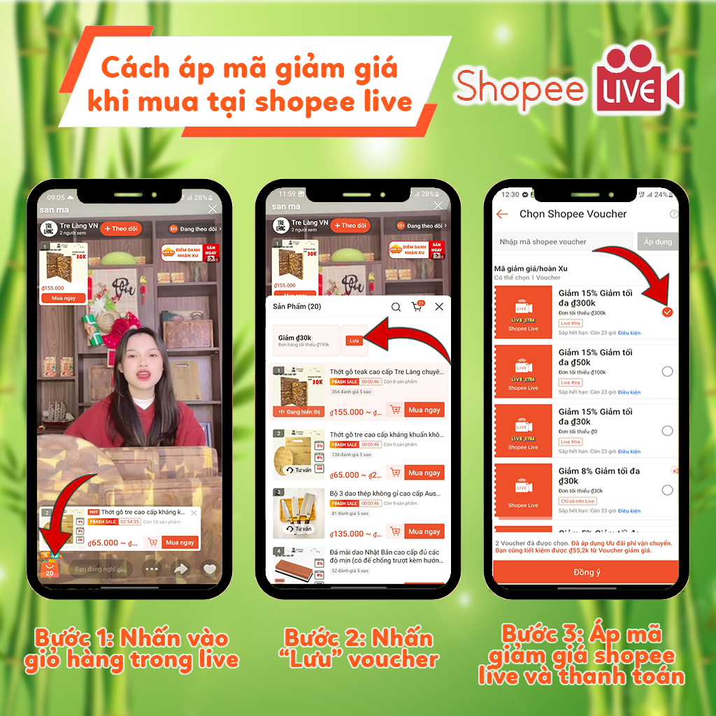 Thớt tre đa năng kháng khuẩn không mùn  Thớt gỗ tre cao cấp  Mây Tre Shop