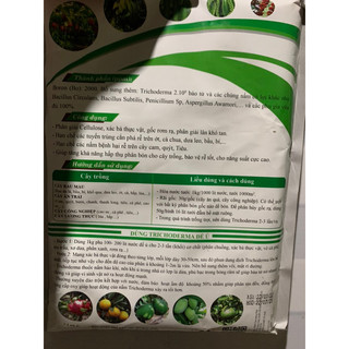 Men vi sinh nấm super TRICHODERMA VIETTIN dùng ủ phân và xử lý đất (gói 1 kg)
