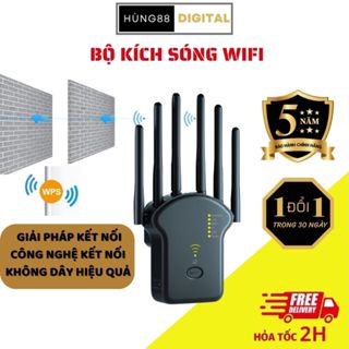  Bộ kích sóng wifi băng tần kép tốc độ 1200M .Bộ khuếch đại tín hiệu không dây WIFI 5G  hàng nội địa chính hãng BH 2 năm 