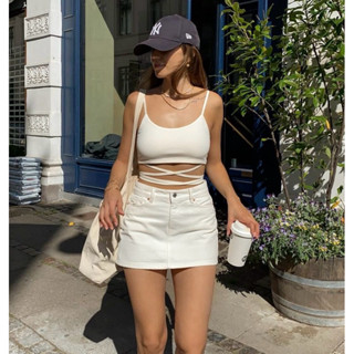 (KM Hàng Mới!!) Chân Váy Quần Jean Trắng Chất Co Giãn Xuất Xịn Đẹpu