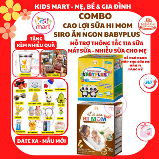 COMBO 1 SIRO BABYPLUS + 1 LỢI SỮA HI MOM giúp mẹ nhiều sữa sữa đặc thơm mát dinh dưỡng bé tăng cân
