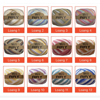 Sợi Airy loang, cuộn 45gr, 100 mét.
